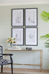 Architecture Wall Art Prints, Home Decor Art For Living Room Dining Room Entryway (Set of 4) - White / Black - Furniture Home Direct