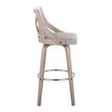 Charlotte - Farmhouse Fixed Height Bar Stool With Round Footrest (Set of 2) - Furniture Home Direct