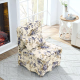Stylish Flannel Dining Chair With Soft Cushion And Backrest - Furniture Home Direct