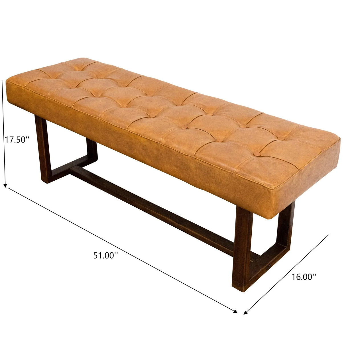Cameron - Bench - Brown / Tan - Furniture Home Direct