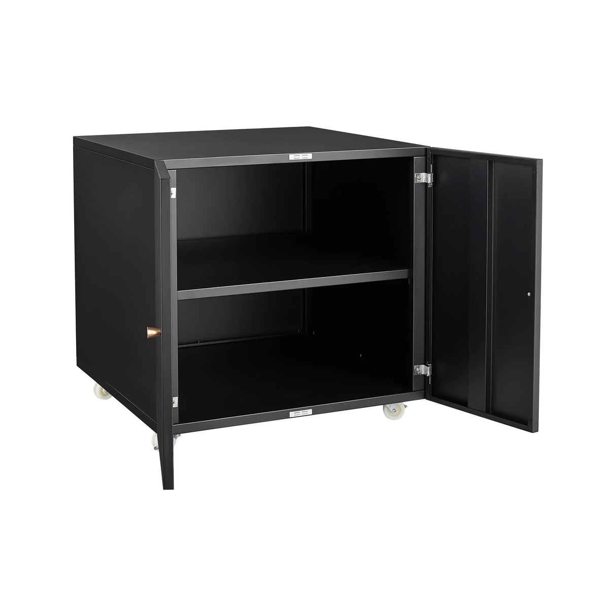Office Furniture Copier Cabinet 2 Door Steel Copier Stand Mobile Pedestal File Printer Stand - Furniture Home Direct