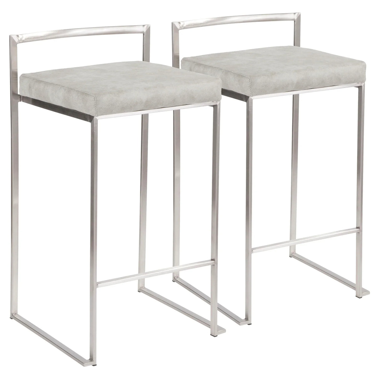 Fuji - Contemporary Elegant Stackable Counter Stool Set - Furniture Home Direct