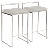 Fuji - Contemporary Elegant Stackable Counter Stool Set - Furniture Home Direct