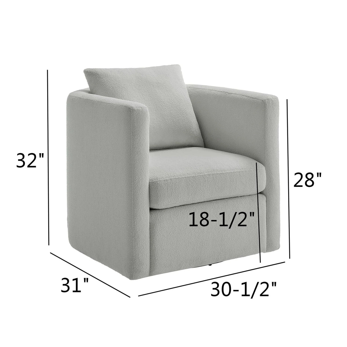 Sutton - Swivel Barrel Chair - Furniture Home Direct