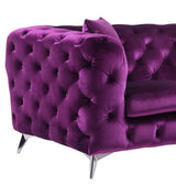 Atronia - Velvet Loveseat - Furniture Home Direct