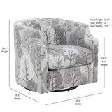 Isabelle - Swivel Glider Barrel Chair - Furniture Home Direct