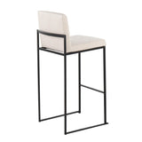 Fuji - Contemporary High Back Barstool Elegant Design - Furniture Home Direct
