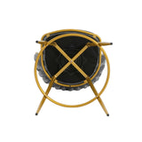 Bar Stools Set Of 2 Swivel Counter Height Gold Frame Grey - Furniture Home Direct
