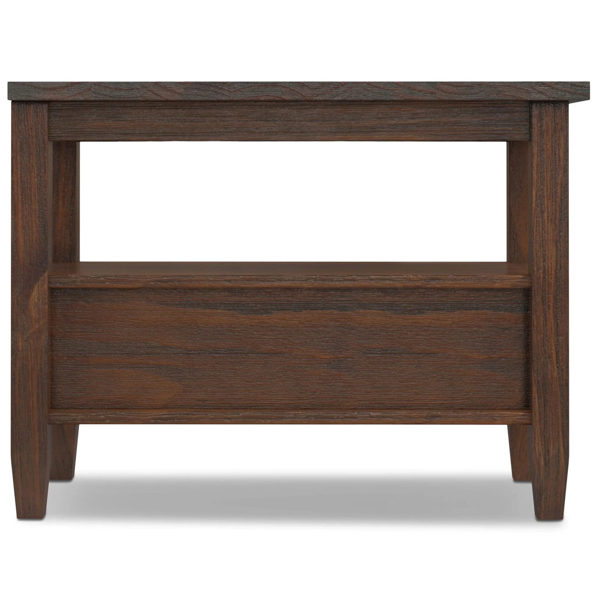 Warm Shaker - Narrow Side Table - Distressed Charcoal Brown - Furniture Home Direct