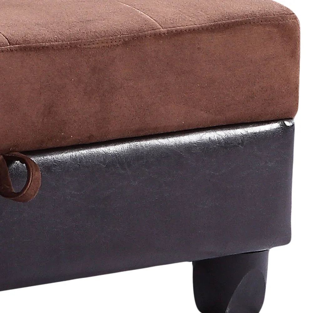 Stylish Storage Contemporary Ottoman - Furniture Home Direct
