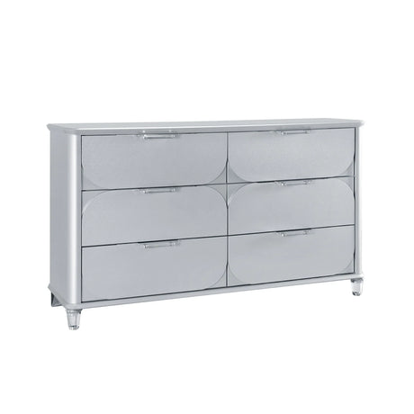 Laura - Dresser With Spacious Drawers - Silver - Furniture Home Direct
