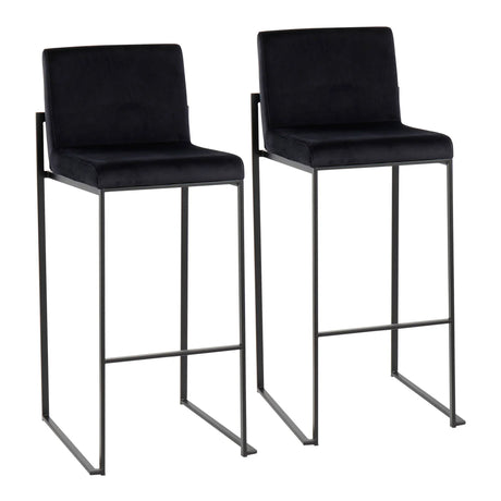 Fuji - Contemporary High Back Barstool Elegant Design - Furniture Home Direct