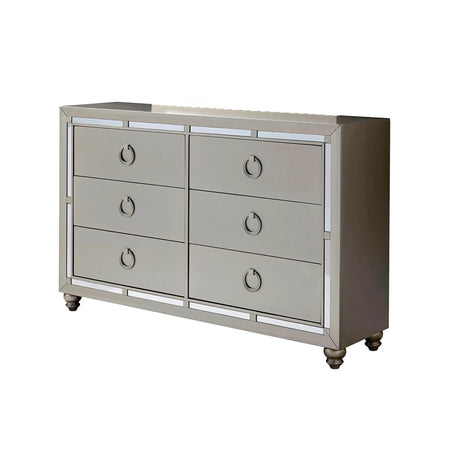 Chloe - Dresser - Gemstone Silver - Furniture Home Direct