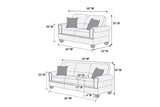 Black Bonded Leather 2 Piece living Room Set (Sofa and Love Seat) - Black - Furniture Home Direct