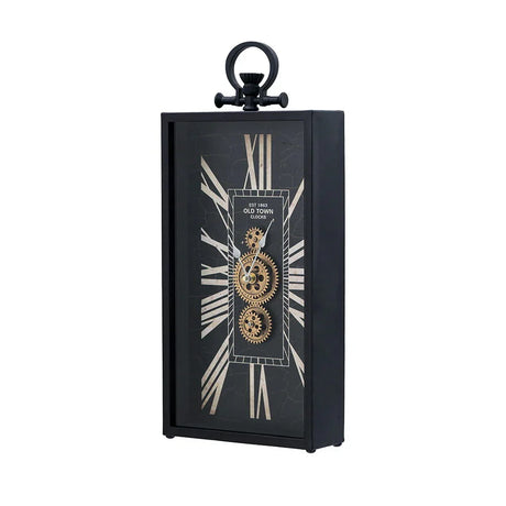 Decorative AndRoman Numeral Table Clock, Home Decor Gear Clock - Multicolor - Furniture Home Direct
