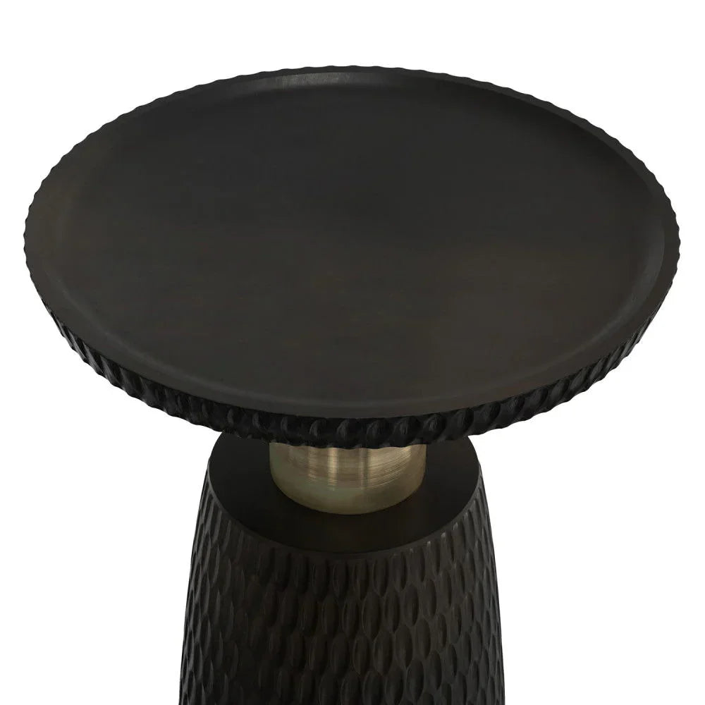 Breanna - Side Table - Black / Gold - Furniture Home Direct