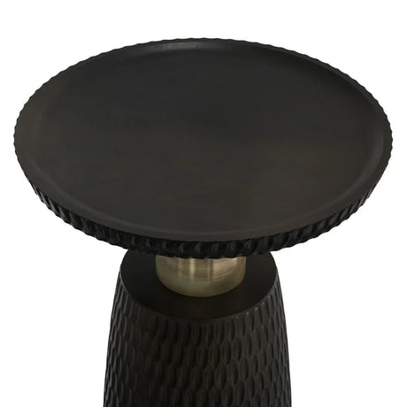 Breanna - Side Table - Black / Gold - Furniture Home Direct