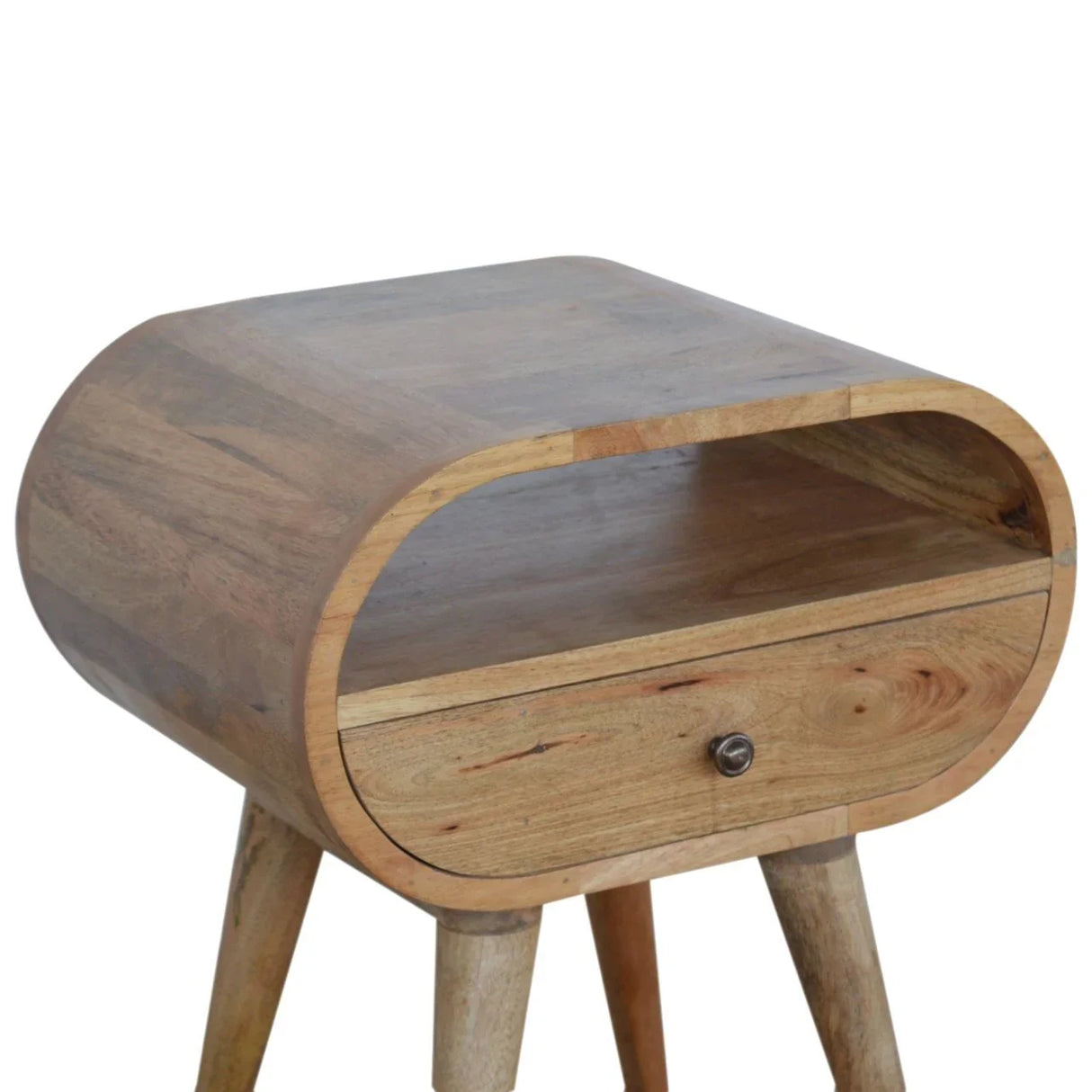 Circular Open Bedside Nightstand - Furniture Home Direct