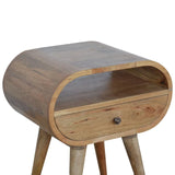 Circular Open Bedside Nightstand - Furniture Home Direct