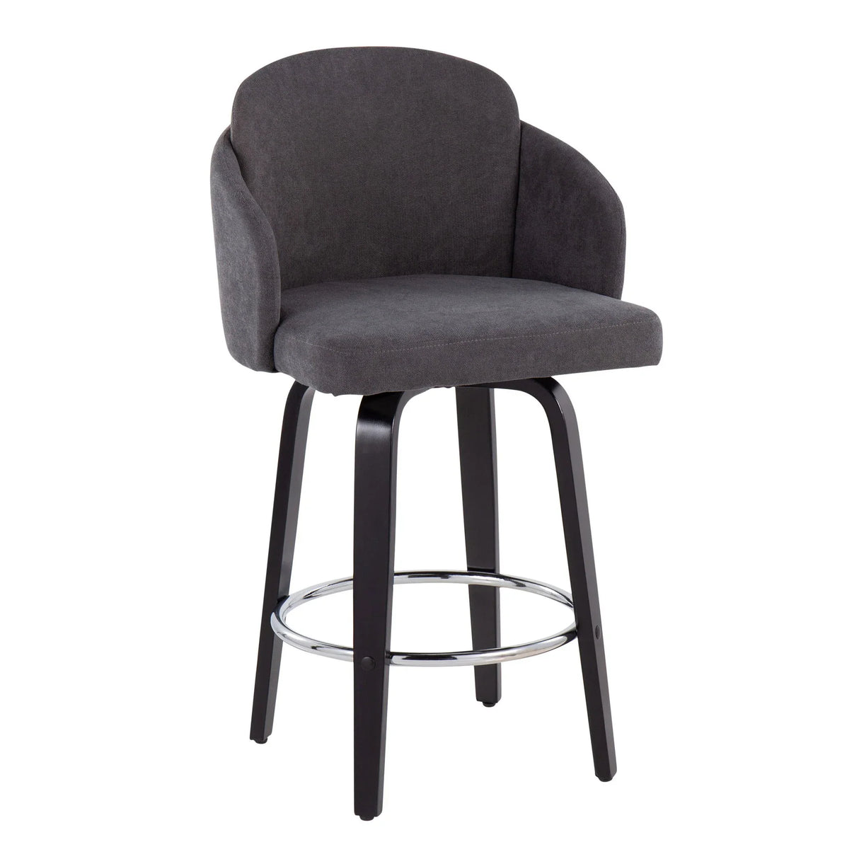 Dahlia - Contemporary Counter Stool Round Footrest (Set of 2) - Furniture Home Direct