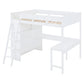 Modern Loft Bed With Desk And Shelves - Furniture Home Direct