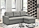 Convertible L Shaped Sectional Sleeper Sofa Bed, Saving Pull Out Couch - Furniture Home Direct