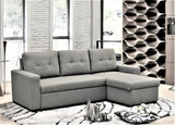 Convertible L Shaped Sectional Sleeper Sofa Bed, Saving Pull Out Couch - Furniture Home Direct