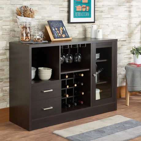 Hazen - Wine Cabinet III - Espresso - Furniture Home Direct