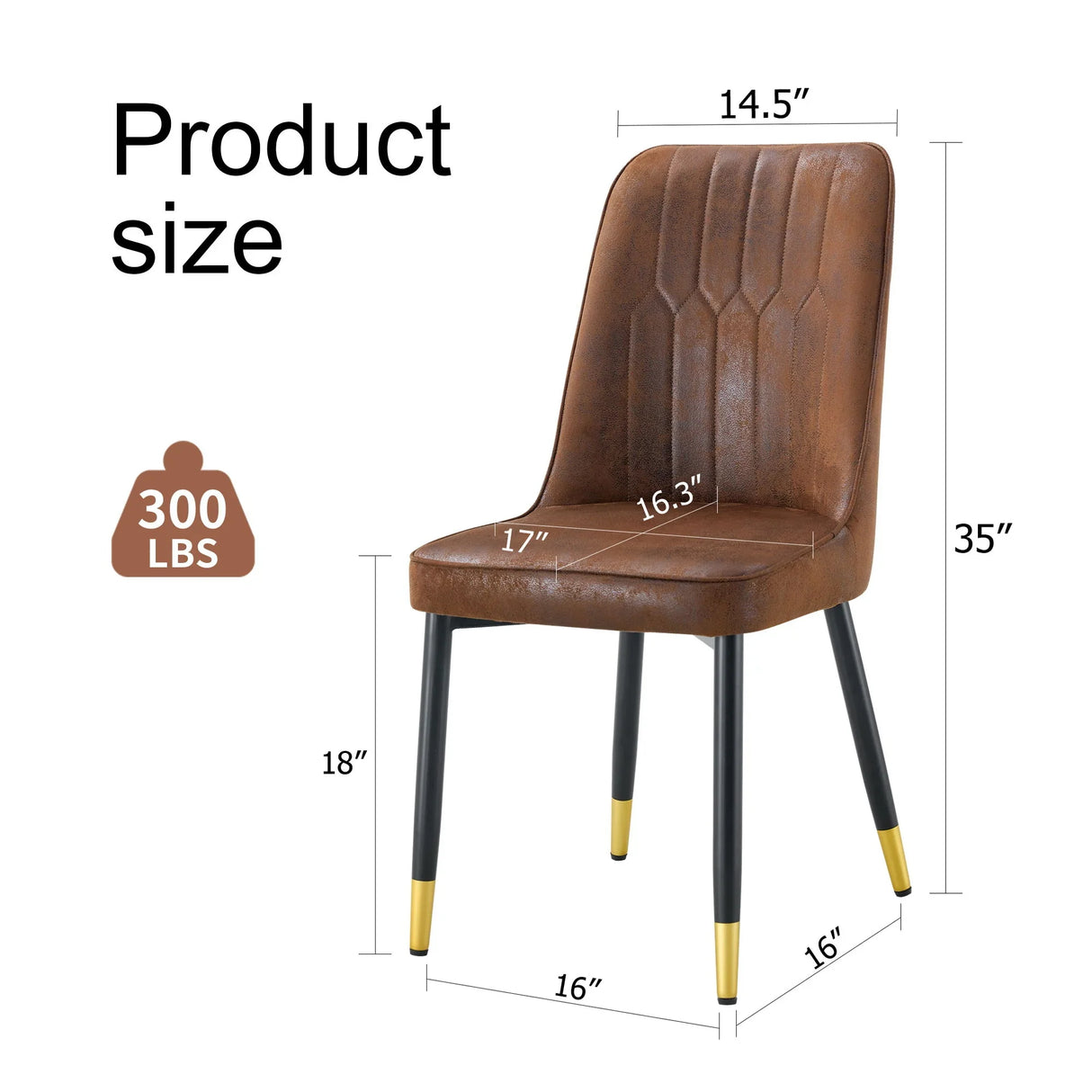 Modern Dining Chairs With Sleek Backrest And Metal Legs - Furniture Home Direct