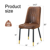 Modern Dining Chairs With Sleek Backrest And Metal Legs - Furniture Home Direct