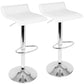 Ale - Contemporary Adjustable Barstool (Set of 2) - Furniture Home Direct