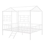 House Bed Frame With Slatted Support, No Box Spring Needed - Furniture Home Direct