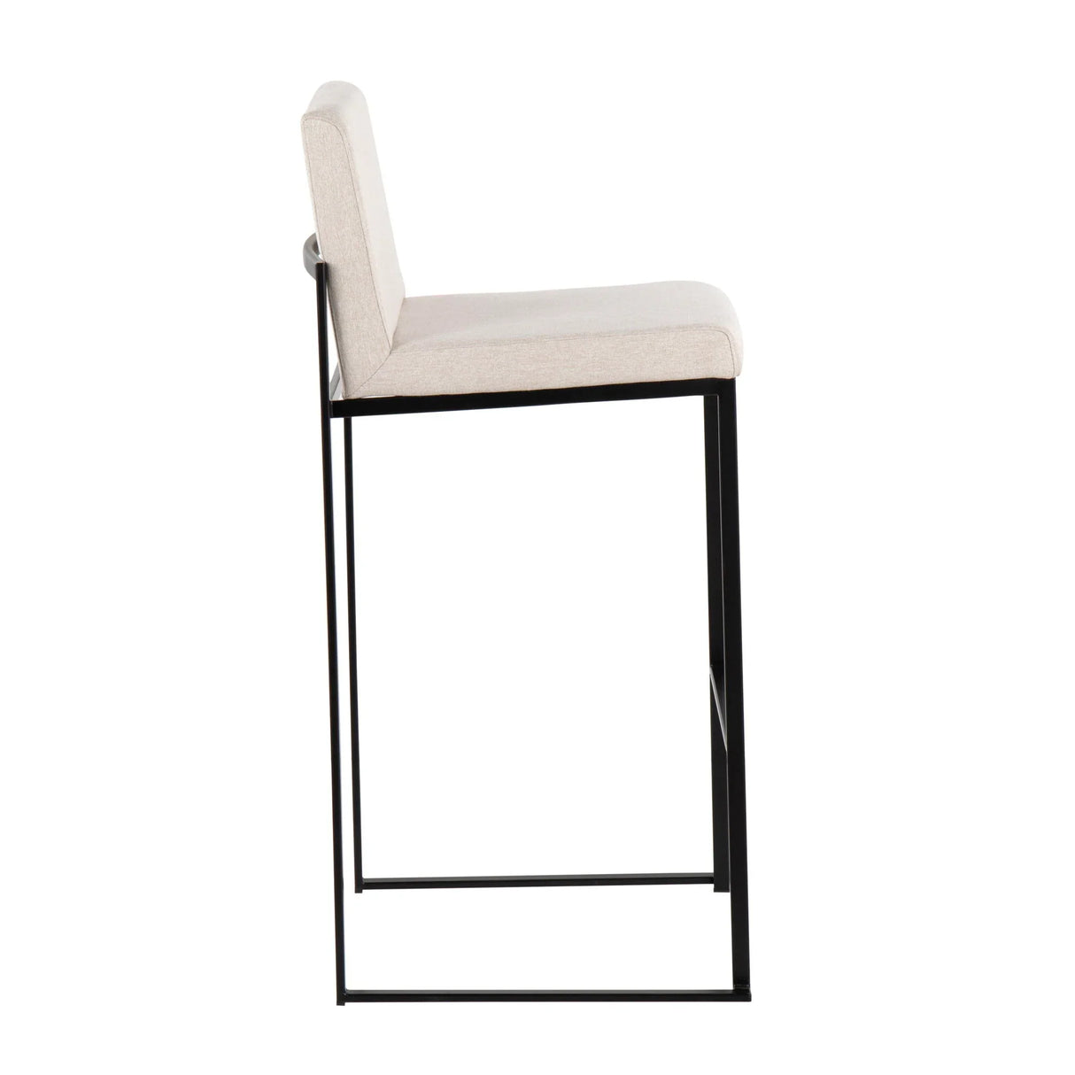 Fuji - Contemporary High Back Barstool Elegant Design - Furniture Home Direct