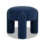 Hugo - Round Fully Upholstered Ottoman - Furniture Home Direct
