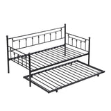 Twin Daybed With Trundle - Black - Furniture Home Direct