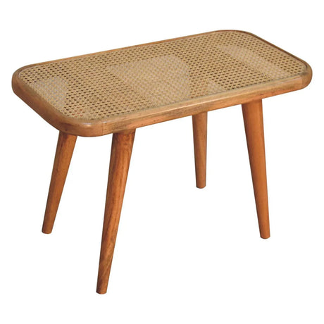 Larissa - Rattan Bench - Oak - Furniture Home Direct