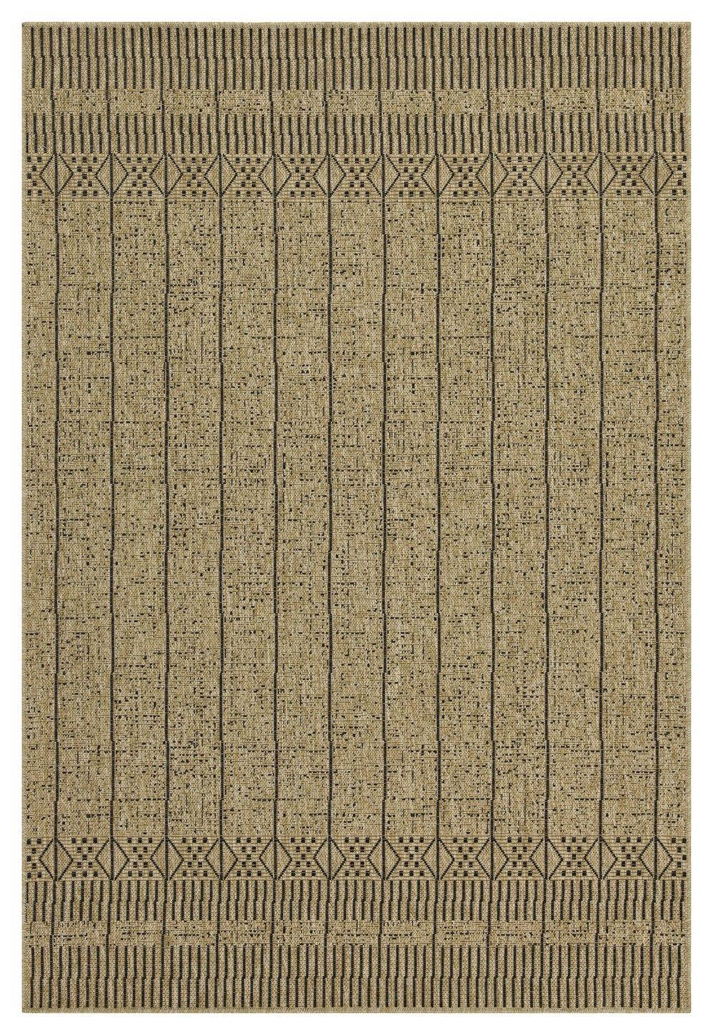 Earth - Indoor / Outdoor, Area Rug - Jute / Black - Furniture Home Direct