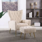 Accent Chair With Ottoman, Comfy Armchair For Living Room - Furniture Home Direct