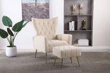 Accent Chair With Ottoman, Comfy Armchair For Living Room - Furniture Home Direct