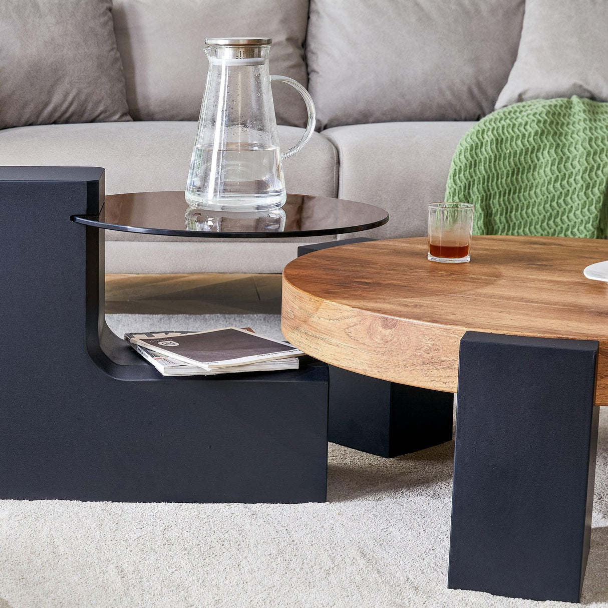 Detachable Double-Decker Coffee Table - Furniture Home Direct