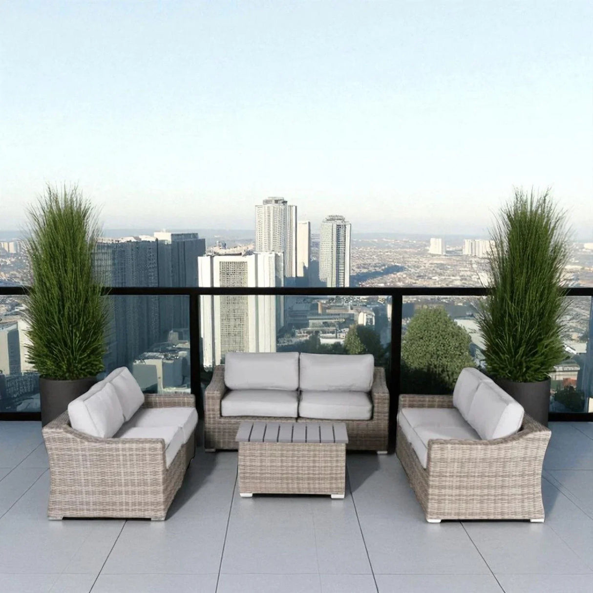 Stylish Sofa Seating Group With Cushions Perfect For Outdoor Gatherings - Furniture Home Direct