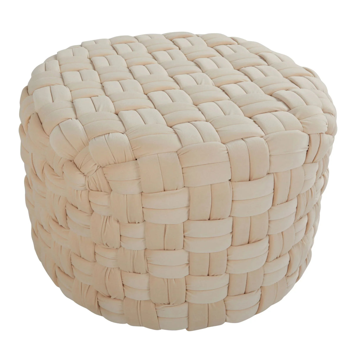 Braided - Versatile Round Ottoman - Furniture Home Direct