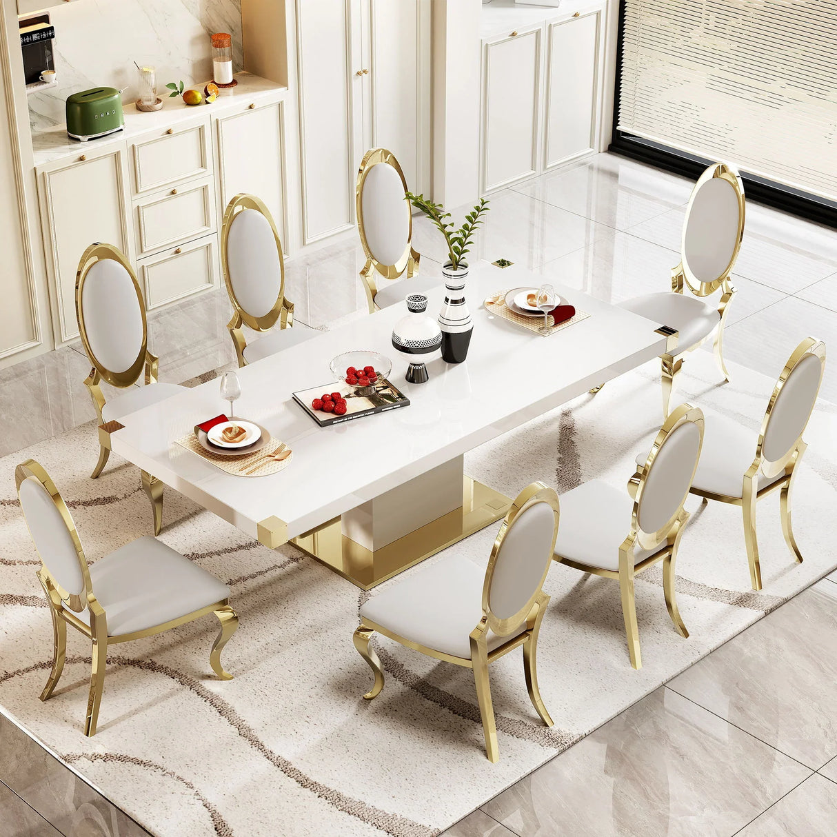 Top Dining Table With Finish Corner - Furniture Home Direct