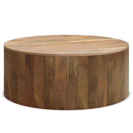 Millbury - Drum Coffee Table - Natural - Furniture Home Direct