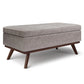 Owen - Lift Top Large Coffee Table Storage Ottoman, Mid Century Style - Furniture Home Direct