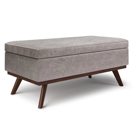 Owen - Lift Top Large Coffee Table Storage Ottoman, Mid Century Style - Furniture Home Direct