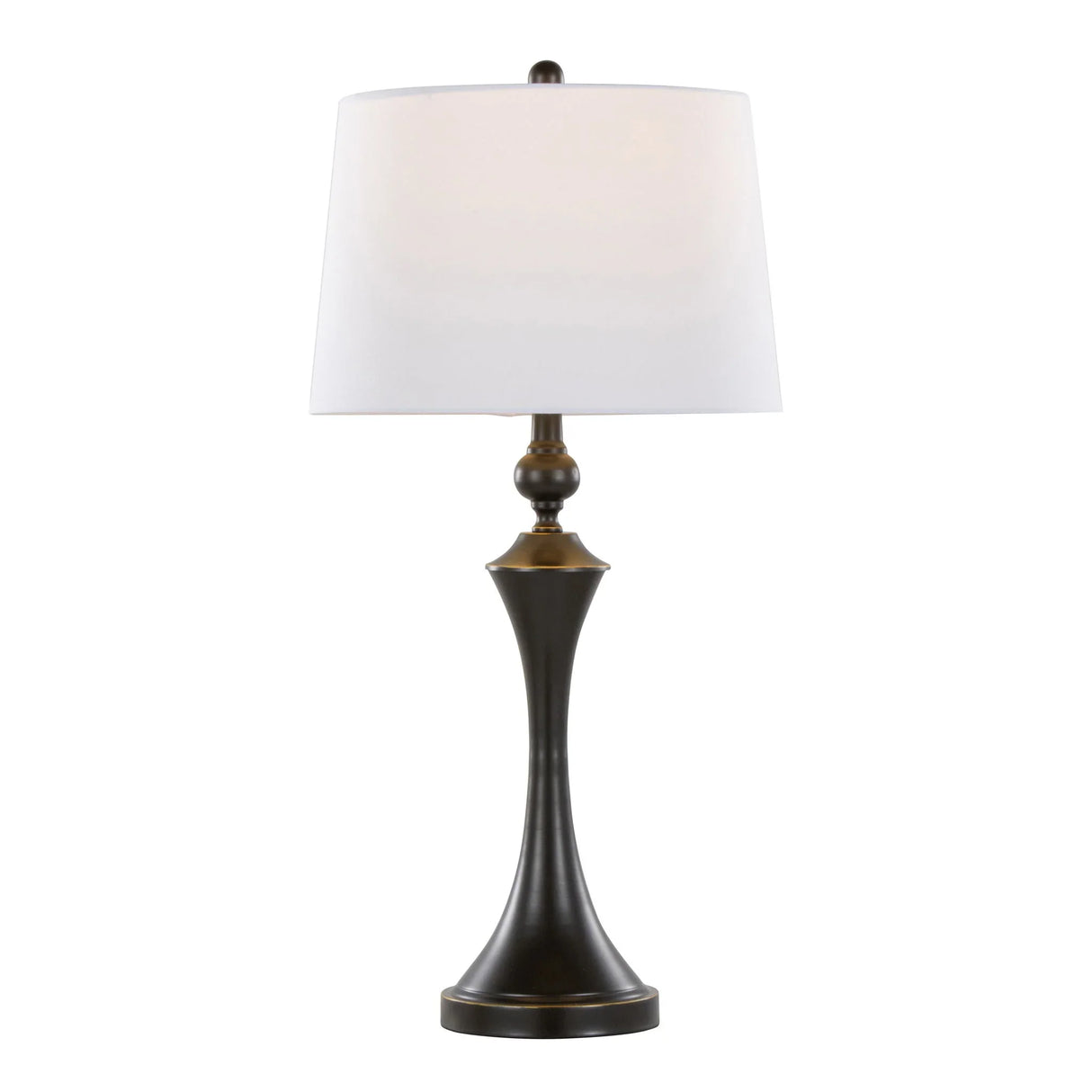 Flint - Contemporary Table Lamp Built In USB Port (Set of 2) - Furniture Home Direct