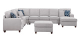 Eric - 9 Piece Upholstered Sectional With Ottoman - Furniture Home Direct