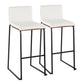 Mason Mara - Contemporary, Fixed Height Barstool (Set of 2) - Furniture Home Direct