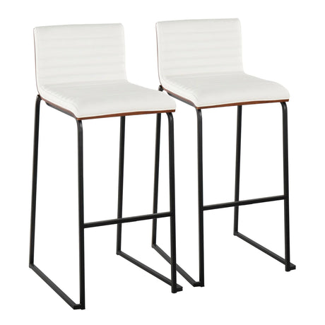 Mason Mara - Contemporary, Fixed Height Barstool (Set of 2) - Furniture Home Direct